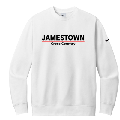 Jamestown Cross Country – Nike Club Fleece Crewneck – White product image