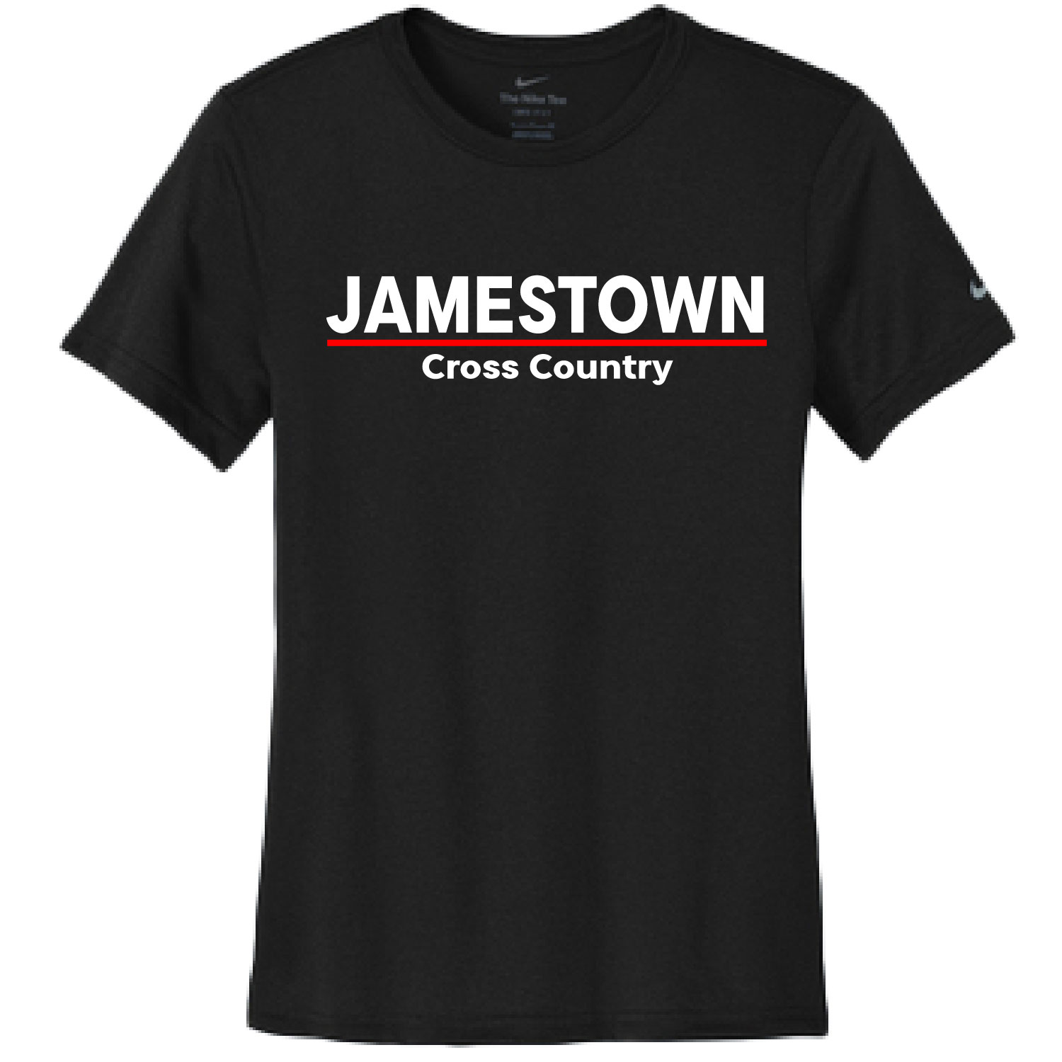 Jamestown Cross Country – Ladies Nike DriFit Tee – Black product image