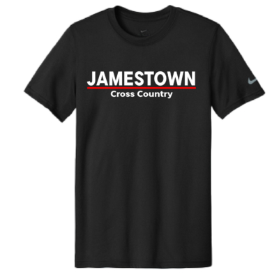 Jamestown Cross Country – Nike DriFit Tee – Black product image