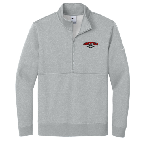 Jamestown Cross Country - Embroidered Nike Quarter Zip - Dark Gray Heather