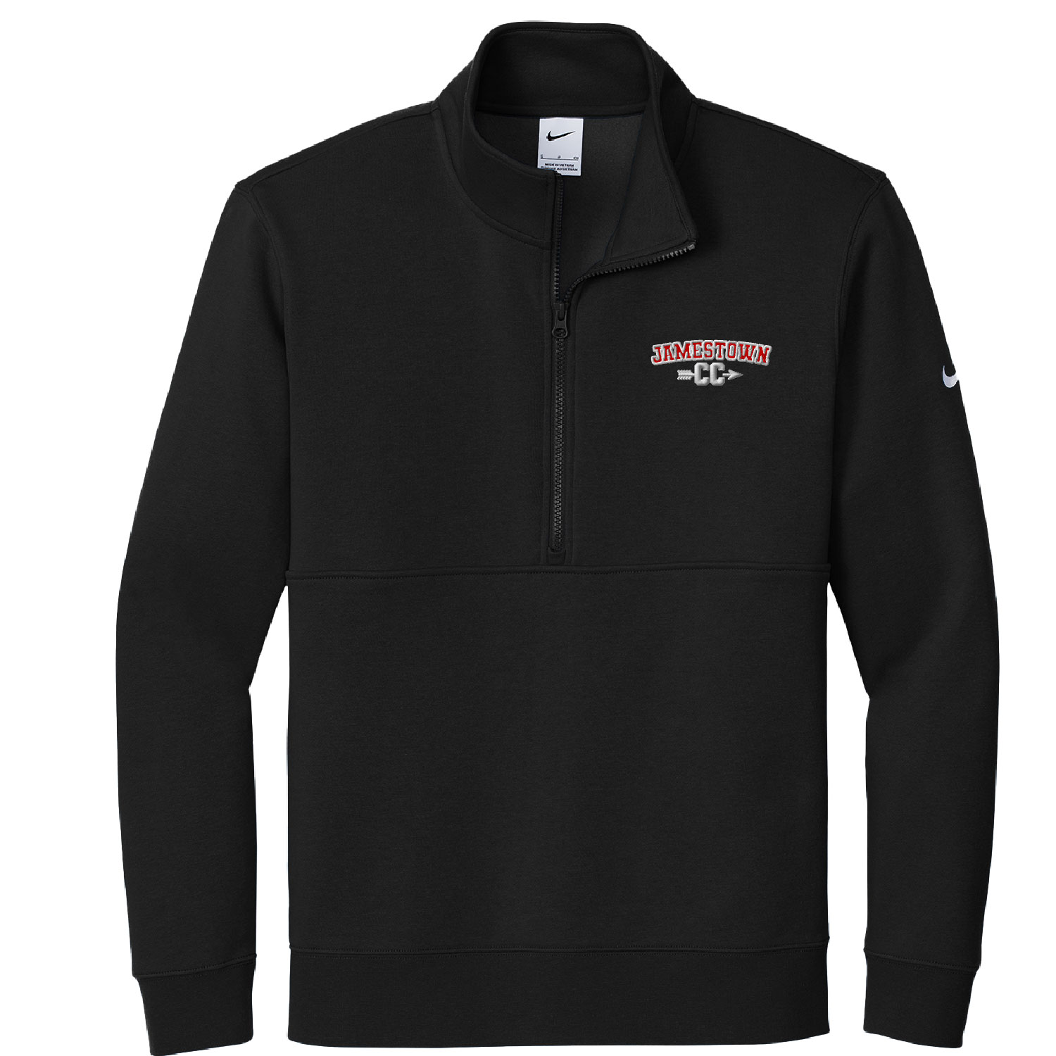 Jamestown Cross Country – Embroidered Nike Quarter Zip – Black product image