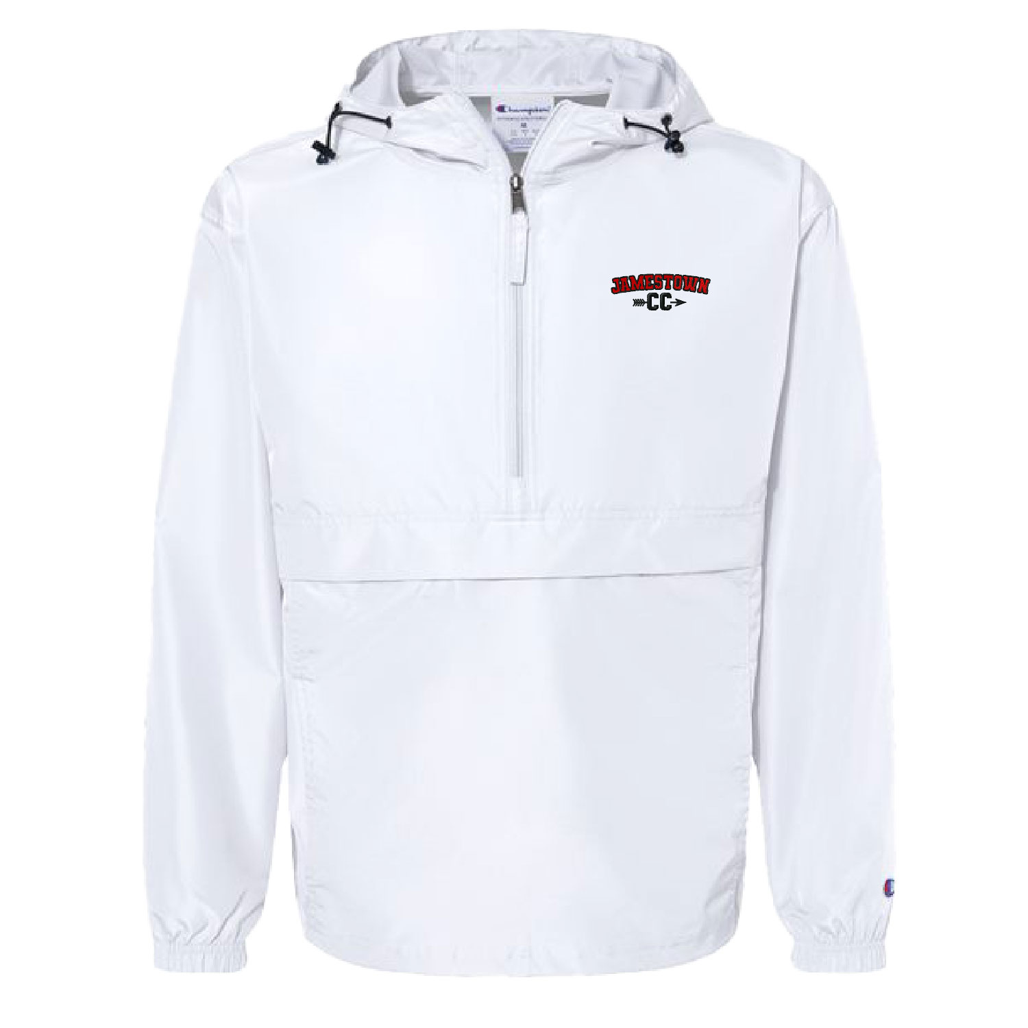 Jamestown Cross Country – Embroidered Champion Windbreaker – White product image