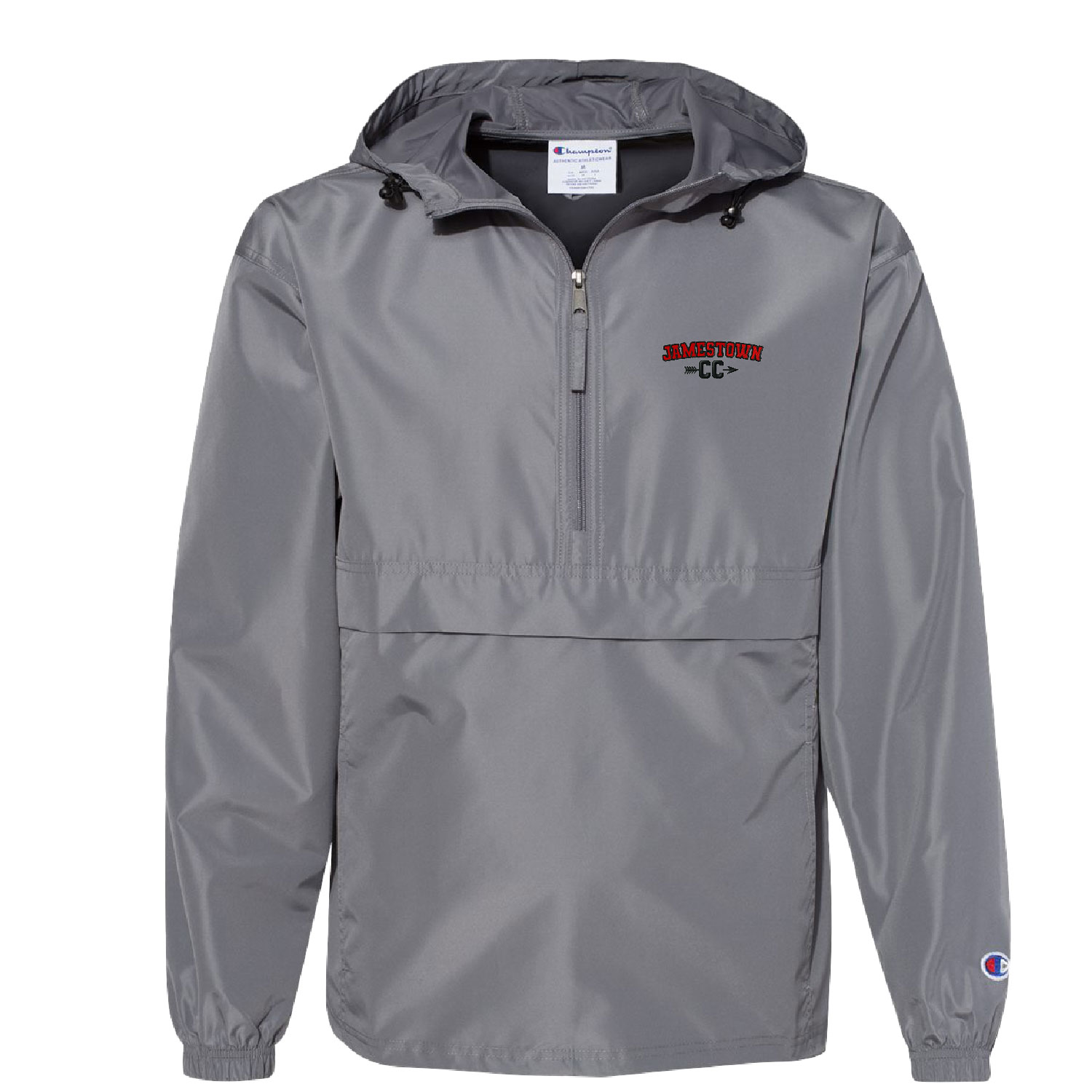 Jamestown Cross Country – Embroidered Champion Windbreaker – Graphite product image