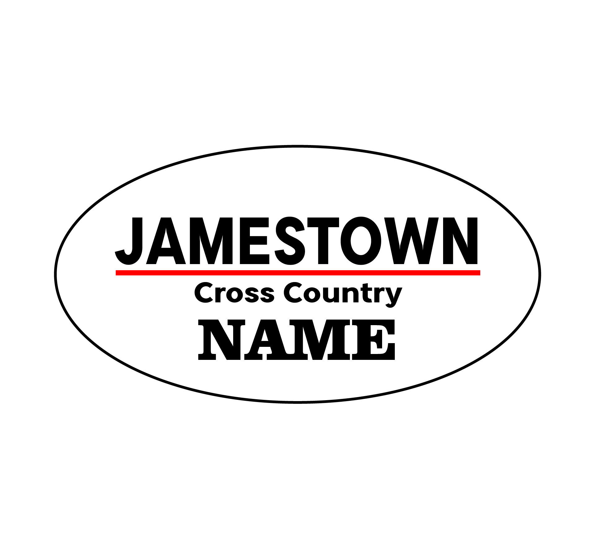 Jamestown Cross Country – Customized Decal product image