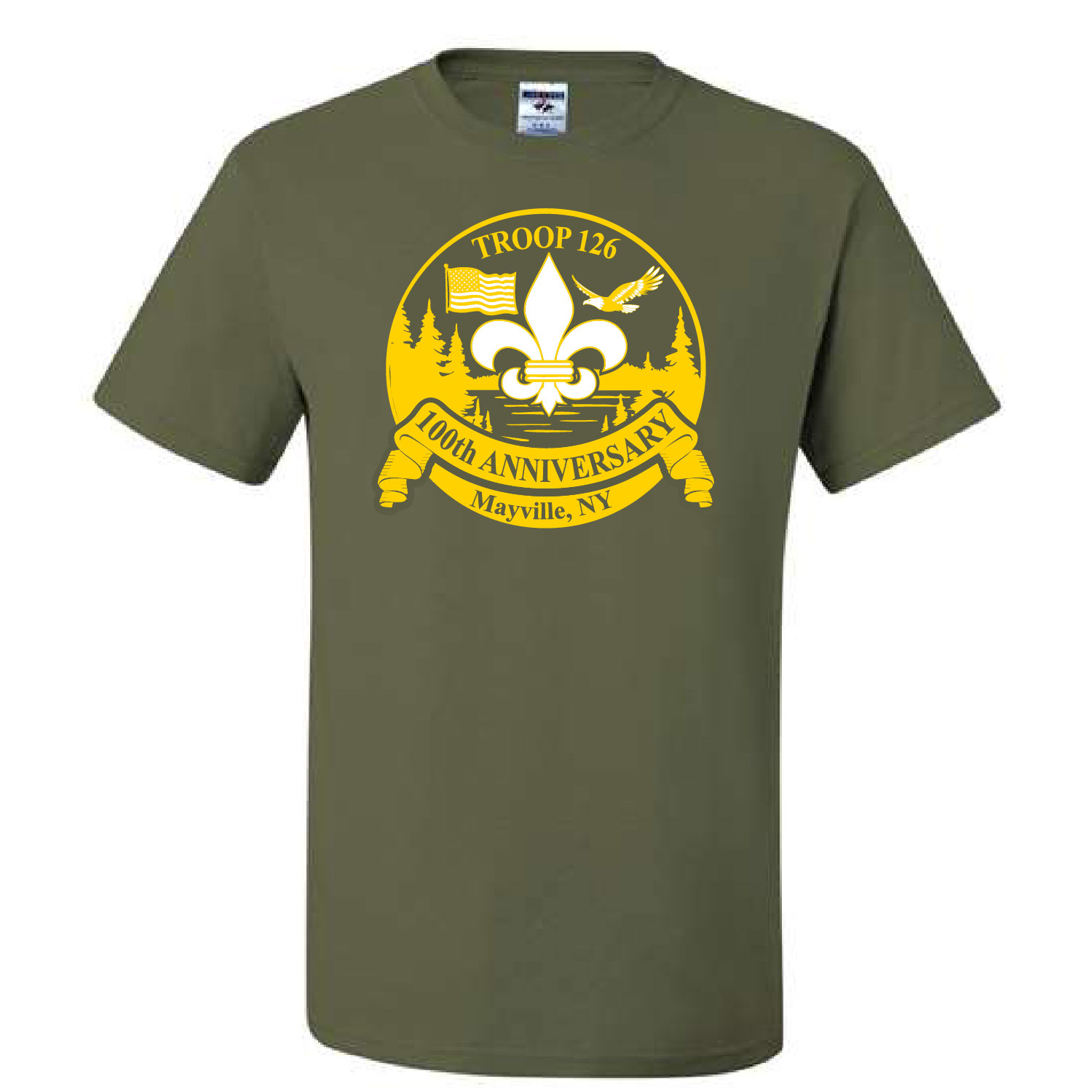 Mayville Boy Scouts – Cotton Short Sleeve Shirt – Military Green product image