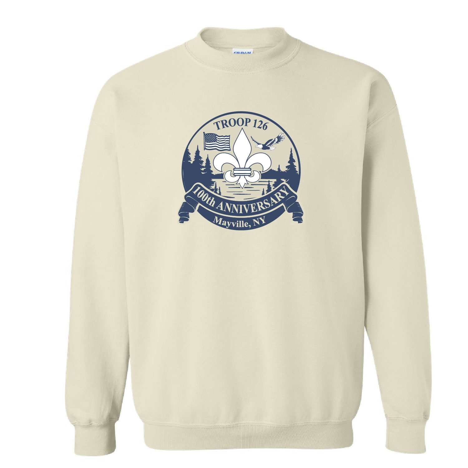 Mayville Boy Scouts – Cotton Crewneck Sweatshirt – Tan product image