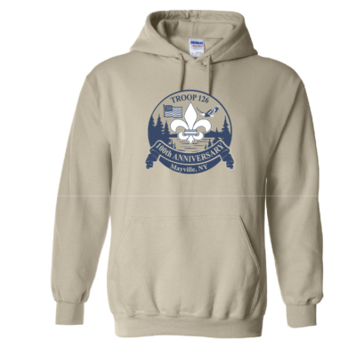 Mayville Boy Scouts – Cotton Hooded Sweatshirt – Tan product image