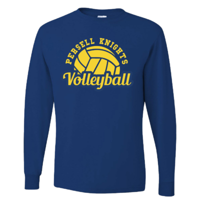Persell Knights Volleyball-Cotton Royal Long Sleeve product image
