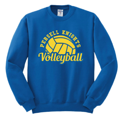 Persell Knights Volleyball- Poly Royal Crewneck Sweatshirt product image