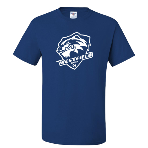 Westfield Brocton Ladies Soccer - Cotton Short Sleeve Shirt - Royal - Image 2