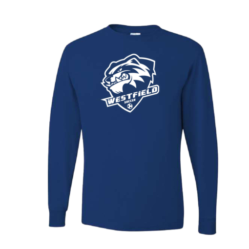 Westfield Brocton Ladies Soccer - Cotton Long Sleeve Shirt - Royal - Image 2