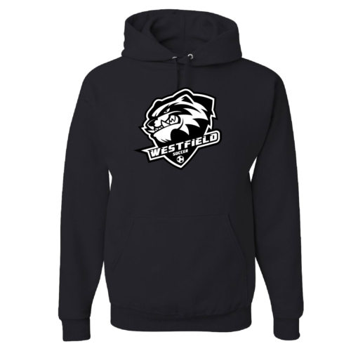 Westfield Brocton Ladies Soccer - Cotton Hooded Sweatshirt - Black - Image 2