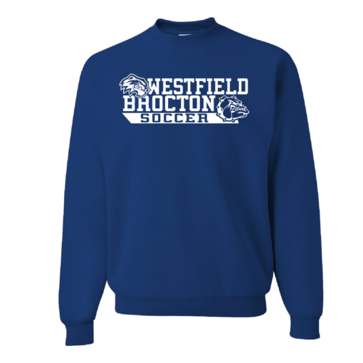 Westfield Brocton Ladies Soccer - Cotton Crewneck Sweatshirt - Royal - Image 2