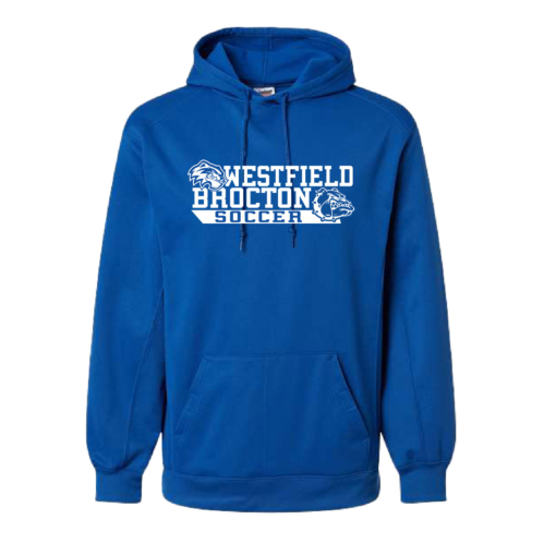 Westfield Brocton Ladies Soccer - Poly Hooded Sweatshirt - Royal - Image 2