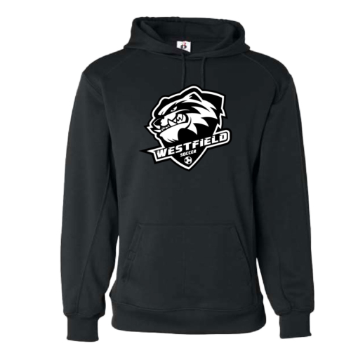 Westfield Brocton Ladies Soccer - Poly Hooded Sweatshirt - Black - Image 2