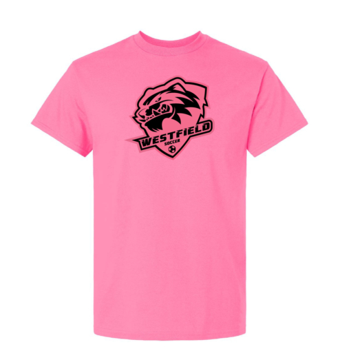 Westfield Brocton Ladies Soccer - Cotton Short Sleeve Shirt - PINK - Image 2