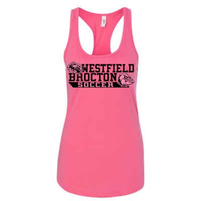 Westfield Brocton Ladies Soccer – Women’s Ideal Racerback Tank – PINK product image