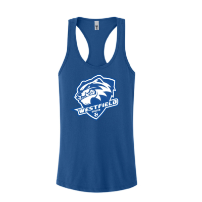 Westfield Brocton Ladies Soccer - Women's Ideal Racerback Tank - Royal
