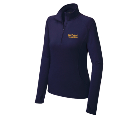 Sherman Wildcat Volleyball- Ladies Quarter-Zip Pullover EMBROIDERED product image