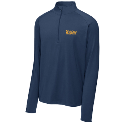 Sherman Wildcat Volleyball- Unisex Quaterzip EMBROIDERED product image