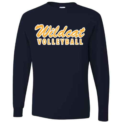 Sherman Wildcat Volleyball - Cotton Long Sleeve Shirt