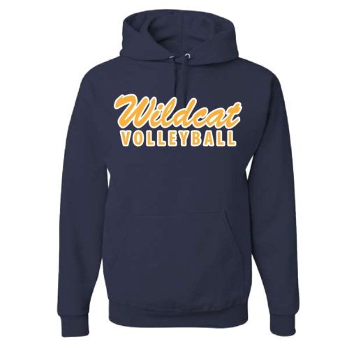 Sherman Wildcat Volleyball - Cotton Hooded Sweatshirt