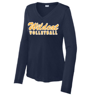 Sherman Wildcat Volleyball – Ladies Poly Long Sleeve product image