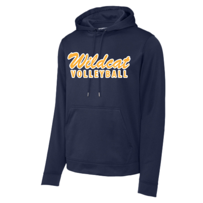 Sherman Wildcat Volleyball – Poly Hooded Sweatshirt product image