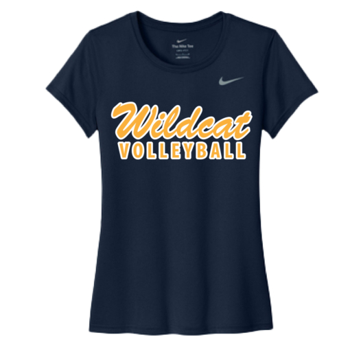 Sherman Wildcat Volleyball - Ladies Nike Dri-Fit Short Sleeve Shirt