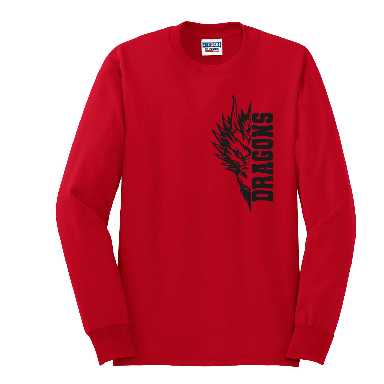 Bemus Point Football – Cotton Long Sleeve Shirt – Red product image