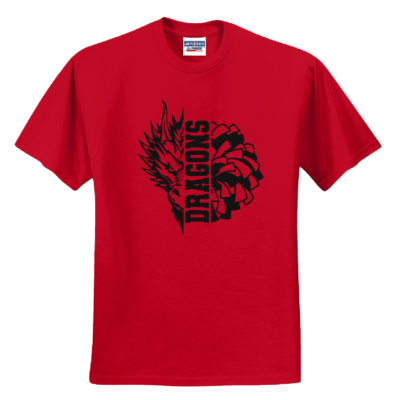 Bemus Point Football – Cotton Short Sleeve Shirt – Red product image