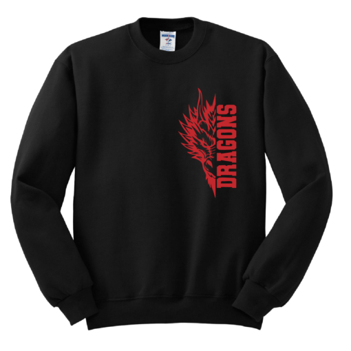Bemus Point Football - Cotton Crewneck - Black - Image 2