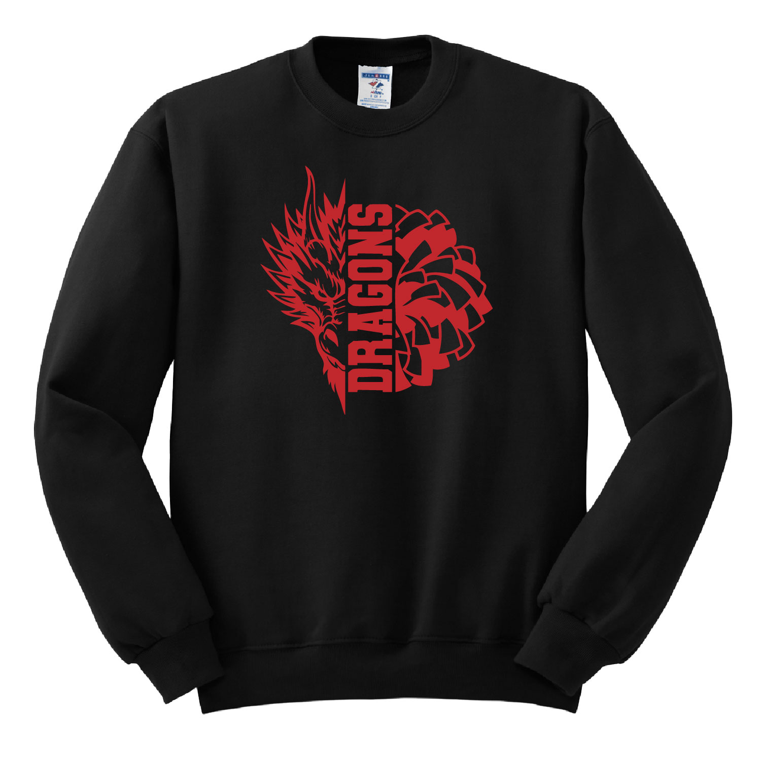 Bemus Point Football – Cotton Crewneck – Black product image