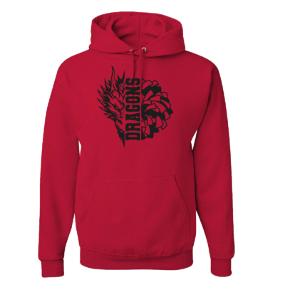 Bemus Point Football – Cotton Hooded Sweatshirt – Red product image