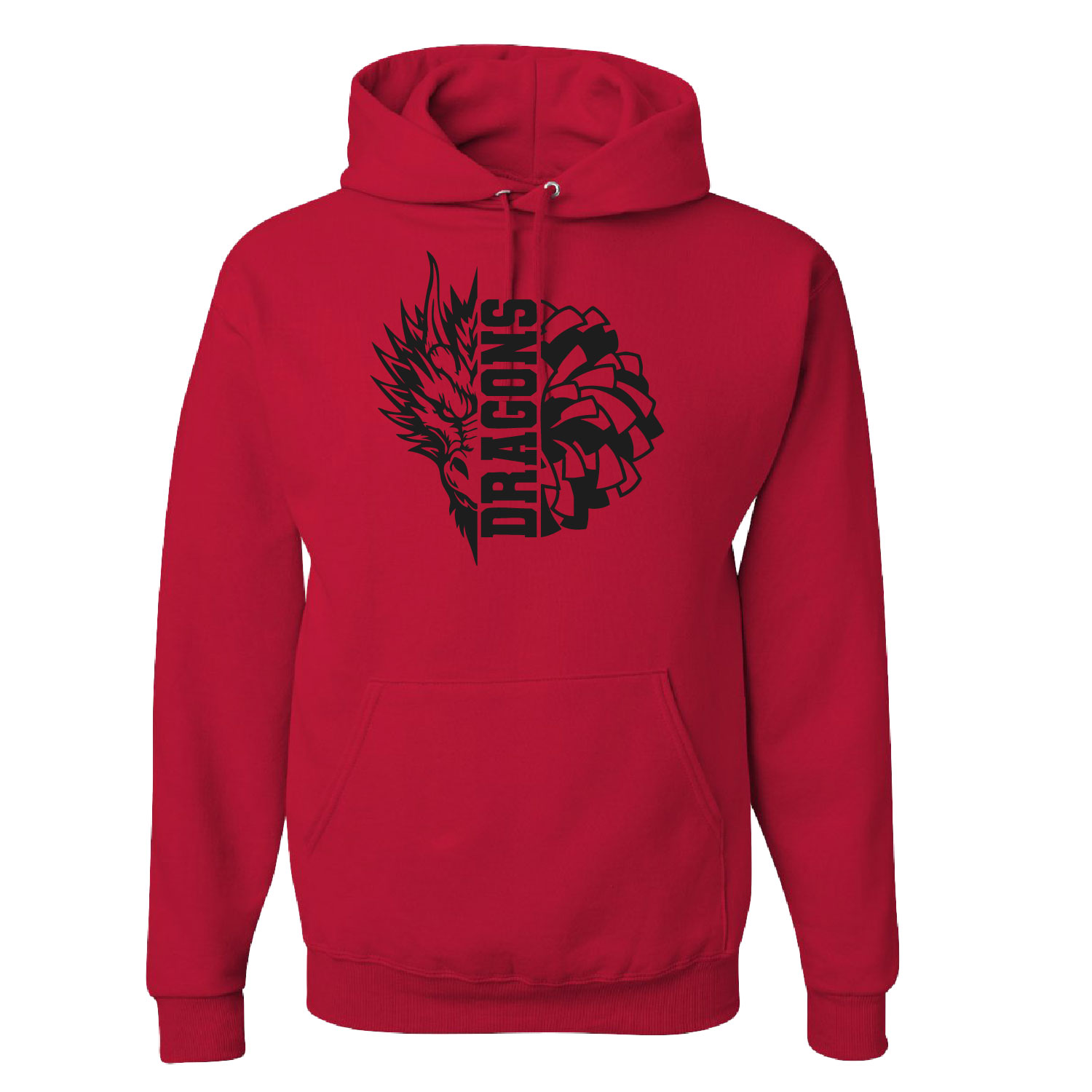 Bemus Point Football – Cotton Hooded Sweatshirt – Red product image