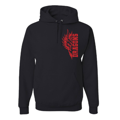 Bemus Point Football – Cotton Hooded Sweatshirt – Black product image