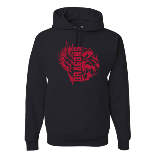 Bemus Point Football - Cotton Hooded Sweatshirt - Black - Image 2