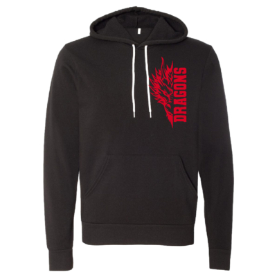 Bemus Point Football – Cotton Bella Hooded Fleece Sweatshirt – Black product image