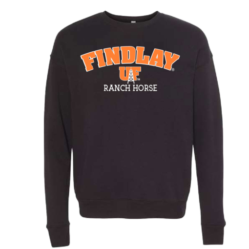University of Findlay Equestrian - Bella Ringspun Crew - Black - Findlay UF Design With Disciplines - Image 4