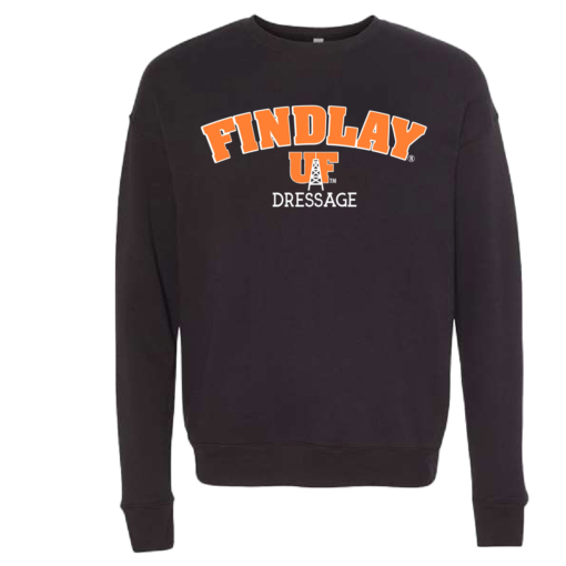 University of Findlay Equestrian - Bella Ringspun Crew - Black - Findlay UF Design With Disciplines - Image 6