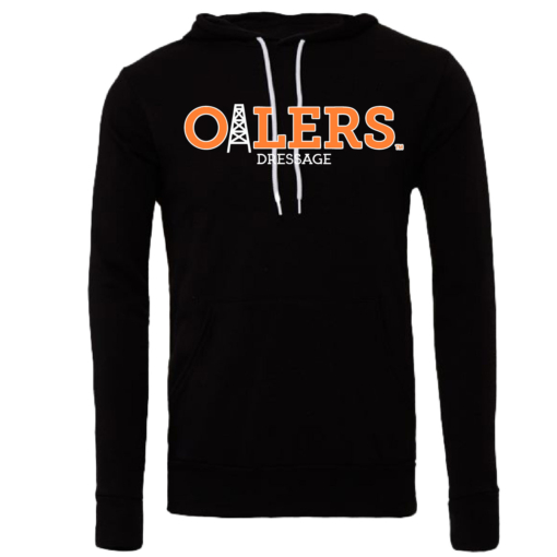 University of Findlay Equestrian - Bella Ringspun Cotton Hooded Sweatshirt - Black - Oilers Design With Disciplines - Image 3