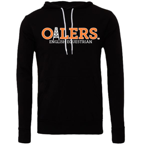 University of Findlay Equestrian - Bella Ringspun Cotton Hooded Sweatshirt - Black - Oilers Design With Disciplines - Image 4