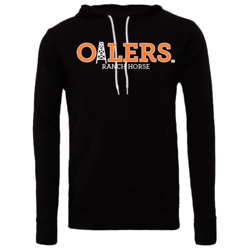 University of Findlay Equestrian - Bella Ringspun Cotton Hooded Sweatshirt - Black - Oilers Design With Disciplines