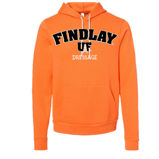 University of Findlay Equestrian - Bella Ringspun Cotton Hooded Sweatshirt - Orange - Findlay UF Design With Disciplines - Image 6