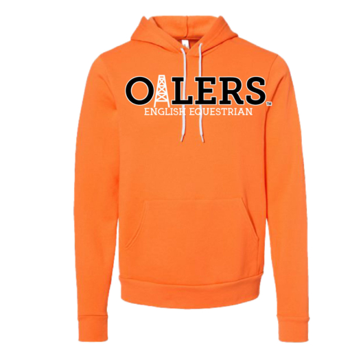 University of Findlay Equestrian - Bella Ringspun Cotton Hooded Sweatshirt - Orange - Oilers Design With Disciplines - Image 4