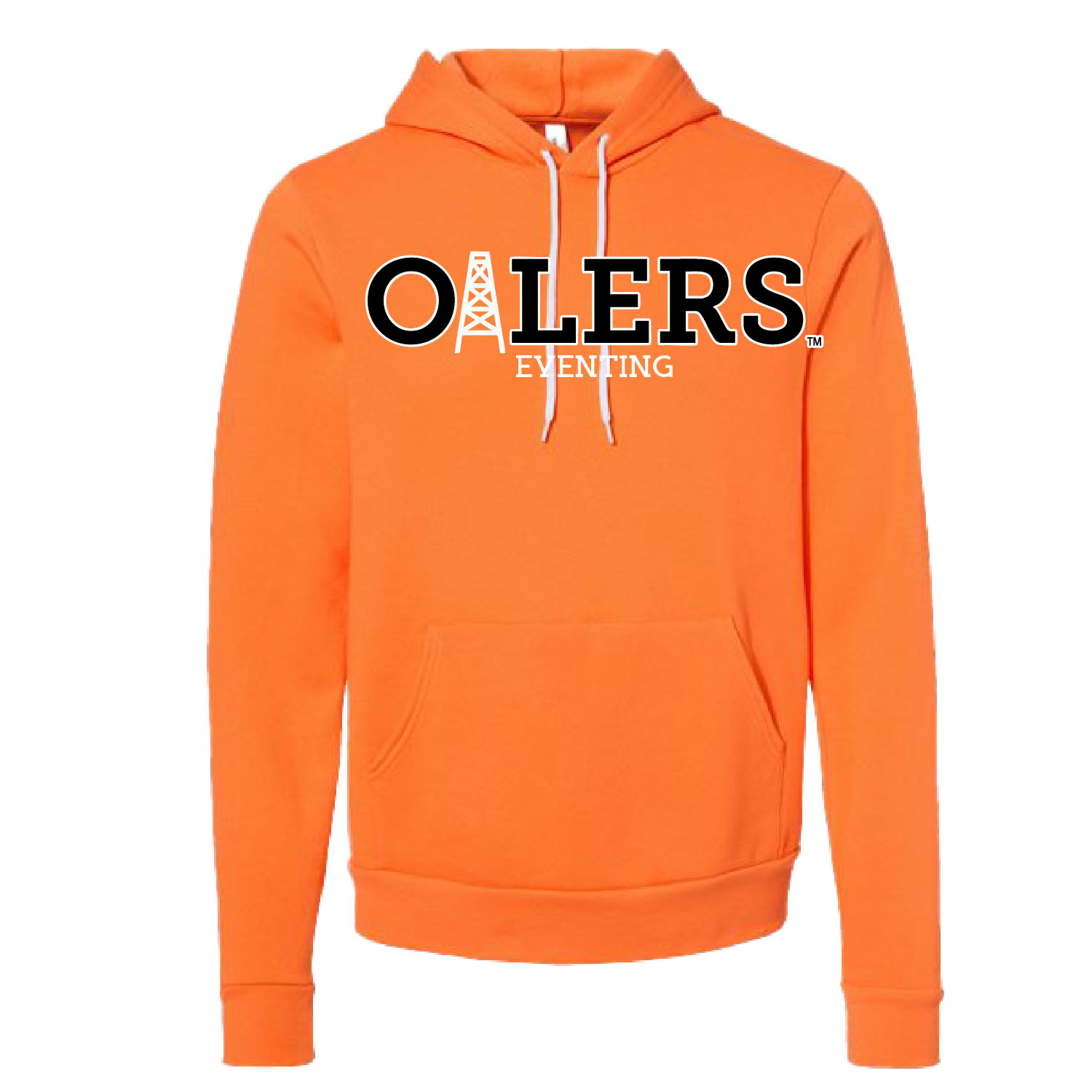University of Findlay Equestrian – Bella Ringspun Cotton Hooded Sweatshirt – Orange – Oilers Design With Disciplines product image