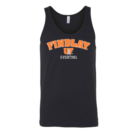 University of Findlay Equestrian - Bella Unisex Tank - Black - Findlay UF Design With Disciplines - Image 2