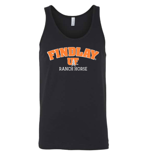 University of Findlay Equestrian - Bella Unisex Tank - Black - Findlay UF Design With Disciplines - Image 6