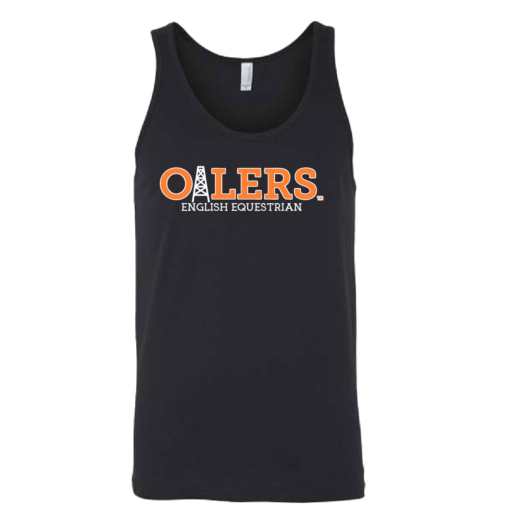 University of Findlay Equestrian - Bella Unisex Tank - Black - Oilers Design With Disciplines - Image 3