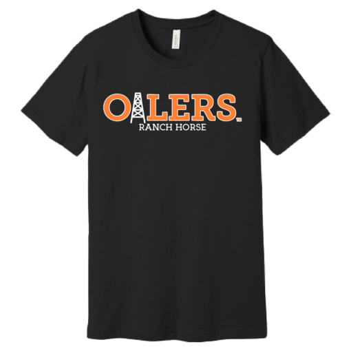 University of Findlay Equestrian - Bella Cotton Short Sleeve Shirt  - Black - Oilers Design With Disciplines - Image 5